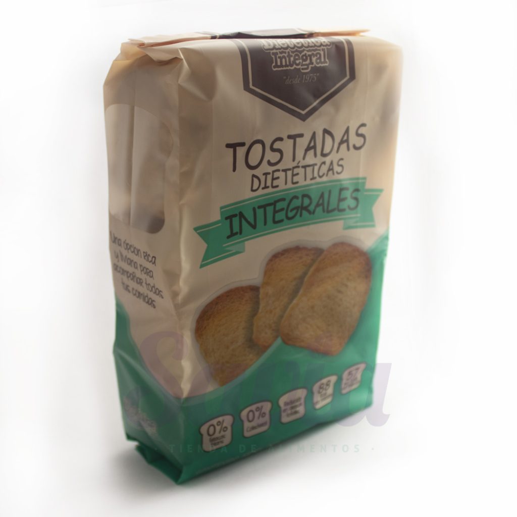 Tostadas dietéticas integrales por 210g