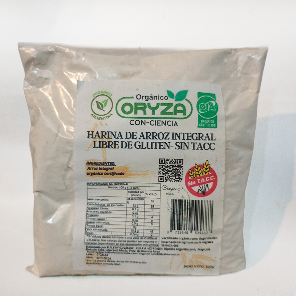 Harina de Arroz integral x 500gr