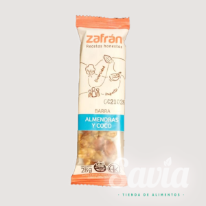 Zafran-Almendras-y-coco Barra Zafran Almendras y Coco x 28gr