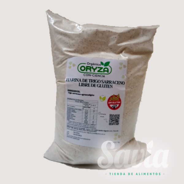 harina-sarraceno-orgánico-kilo Harina de Trigo Sarraceno x 1 kg