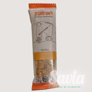 Barra Zafran Cajú y semillas de Zapallo x 28gr